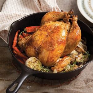 What's Your IQ, Based Only On Your Dinner Choices? Quiz Cast-iron roast chicken