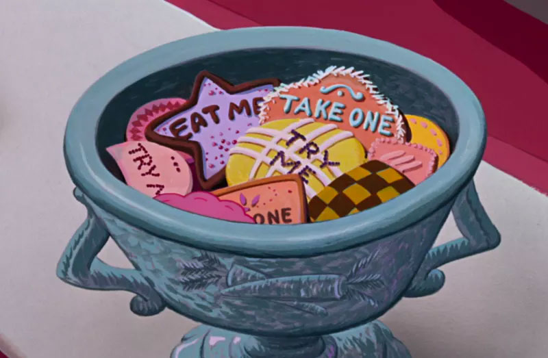 Cake Trivia Quiz Disney Food Magical Cookies from Alice In Wonderland