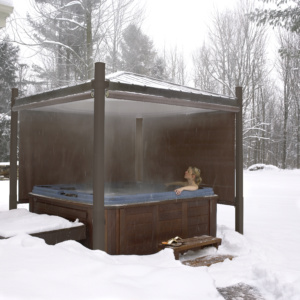 What Season Am I? Relaxing in the hot tub