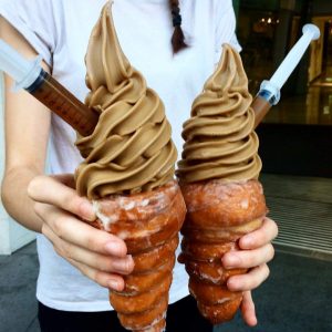 What Donut Am I? Donut ice cream cones