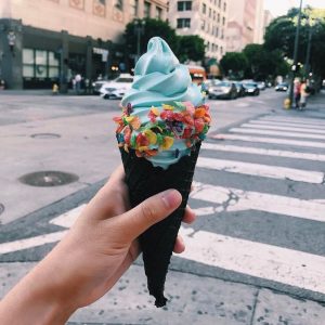 Pick Normal Or Pinterest Foods To Know If You Have Male… Quiz Mint ice cream in black charcoal cone