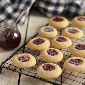 What Hot Chocolate Are You? Thumbprint cookies