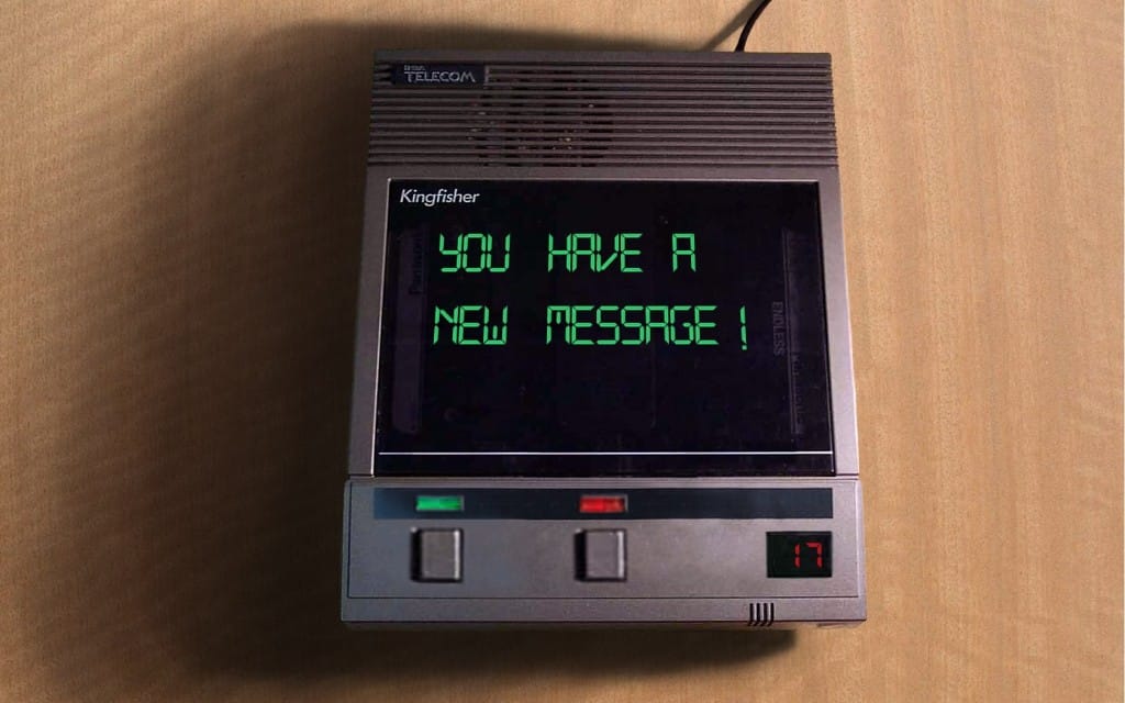 Can We Guess Your Age Based on the Outdated Skills You Know? message on answering machine