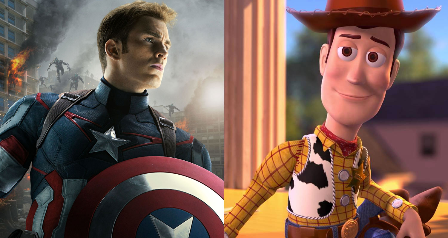 You got: Captain America and Woody! Which Marvel and Pixar Hybrid Character Are You?