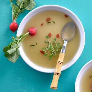 Only a Food Snob Can Get 15/15 on This Quiz A clear soup made from a richly flavored stock