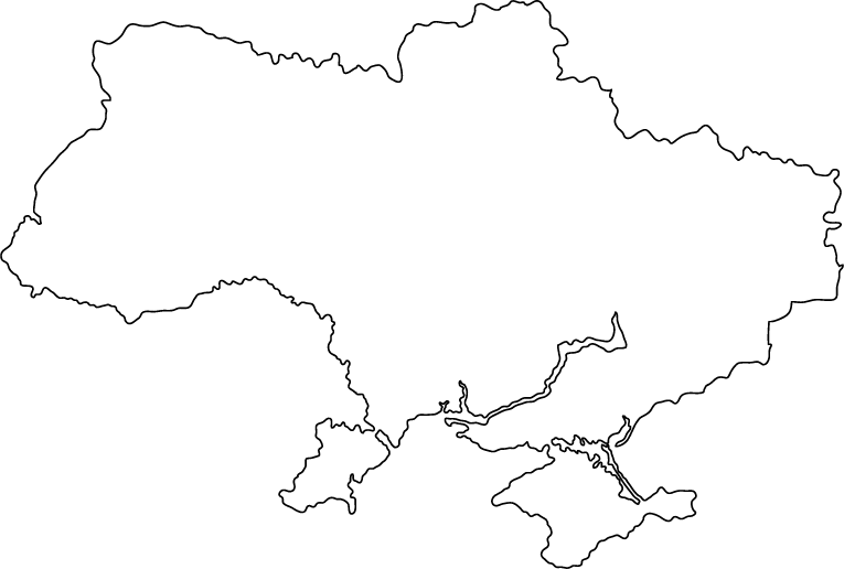 Can You Name These European Countries from Their Outlines? Ukraine map