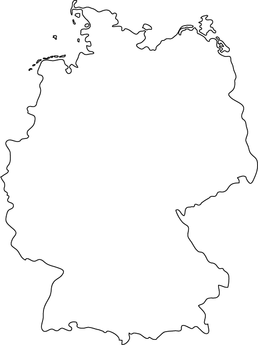 Can You Name These European Countries from Their Outlines? Germany map outline