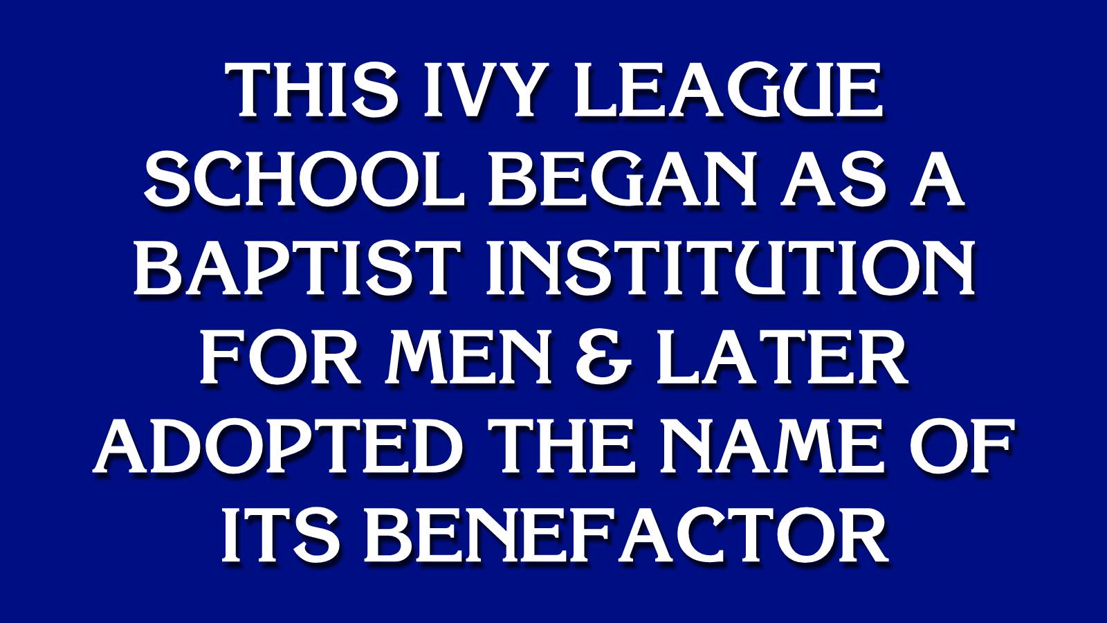 Do You Have the Smarts to Win This Game of “Jeopardy!”? Template Jeopardy 41
