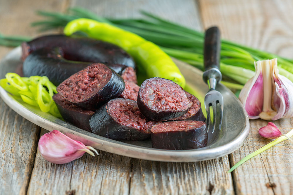 Only an Adventurous Eater Will Have Eaten at Least 13/25 of These Foods Homemade blood sausage.