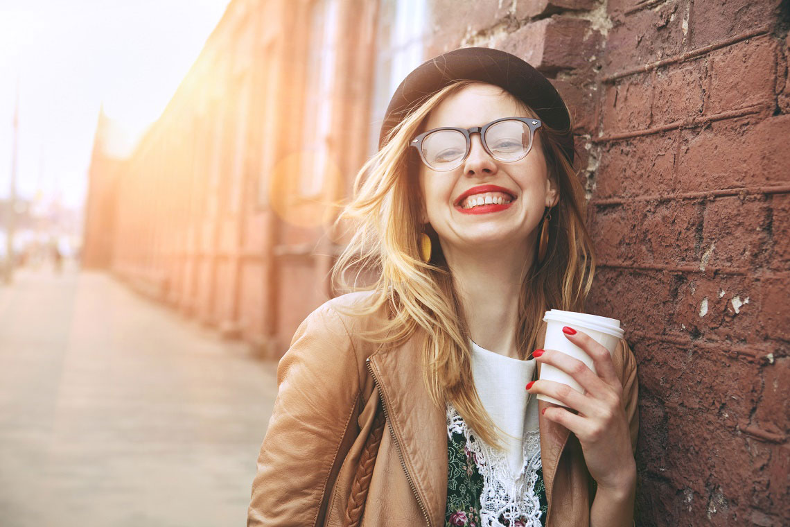 💀 What % Dead Are You Inside? Woman Drinking Coffee