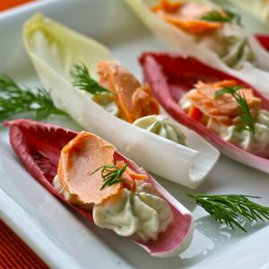 🍽 Eat a Fancy Meal and We’ll Guess If You’re an Introvert or Extrovert Endive salmon boats