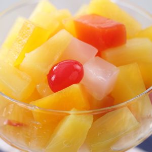 Choose Between These Foods and We’ll Tell You If You Eat Like an Old or Young Person Canned fruit cocktail