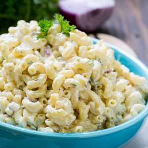 Host a Celeb Dinner Party and We’ll Guess Your Zodiac Sign Macaroni salad