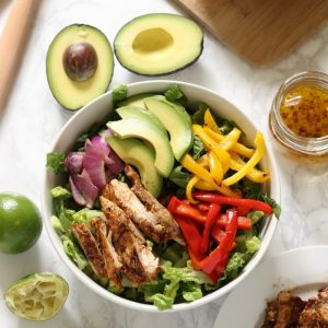 Host a Celeb Dinner Party and We’ll Guess Your Zodiac Sign Chicken fajita salad
