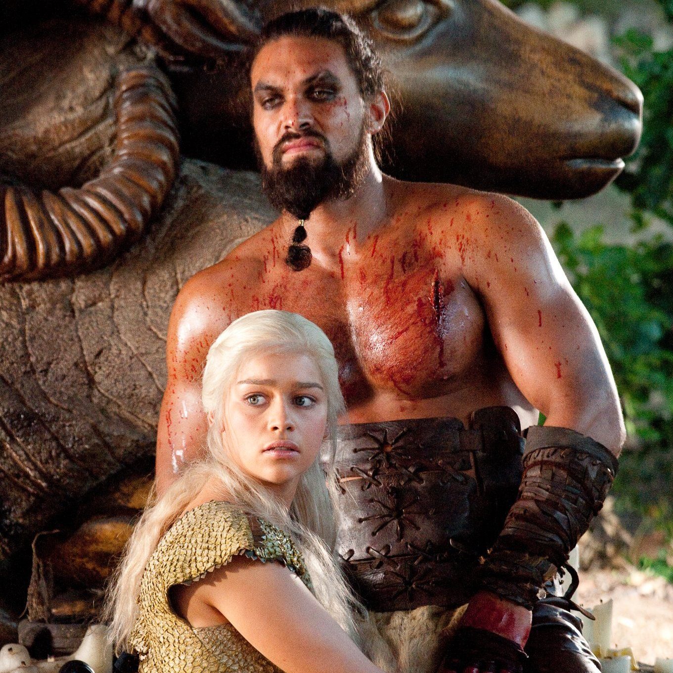 ⚔️ Only “Game of Thrones” Fanatics Can Get a Perfect Score on This Character Death Quiz Khal Drogo and Daenerys Targaryen