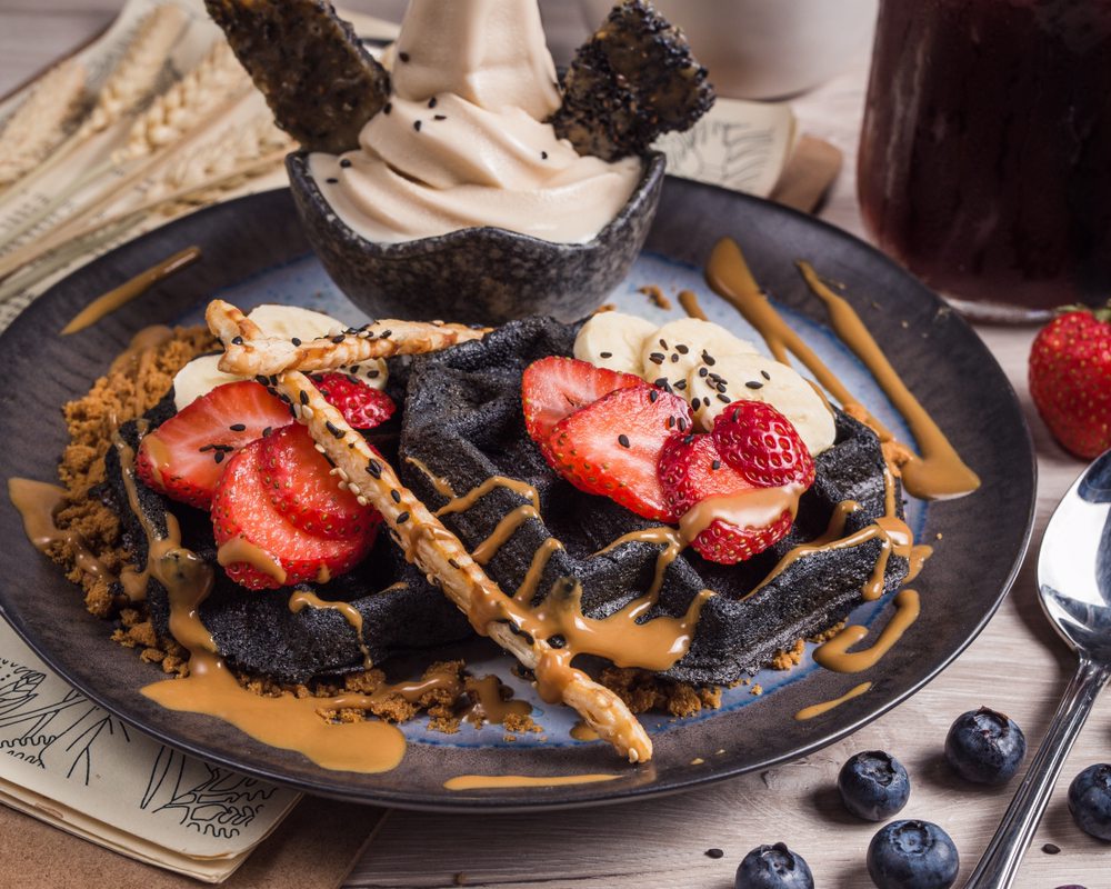 What Dessert Are You? Charcoal Waffle