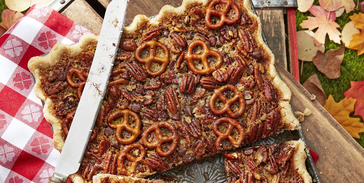 🥯 This Baked Goods Quiz Will Reveal Which Decade You Actually Belong in Pretzel Chocolate Pecan Slab Pie