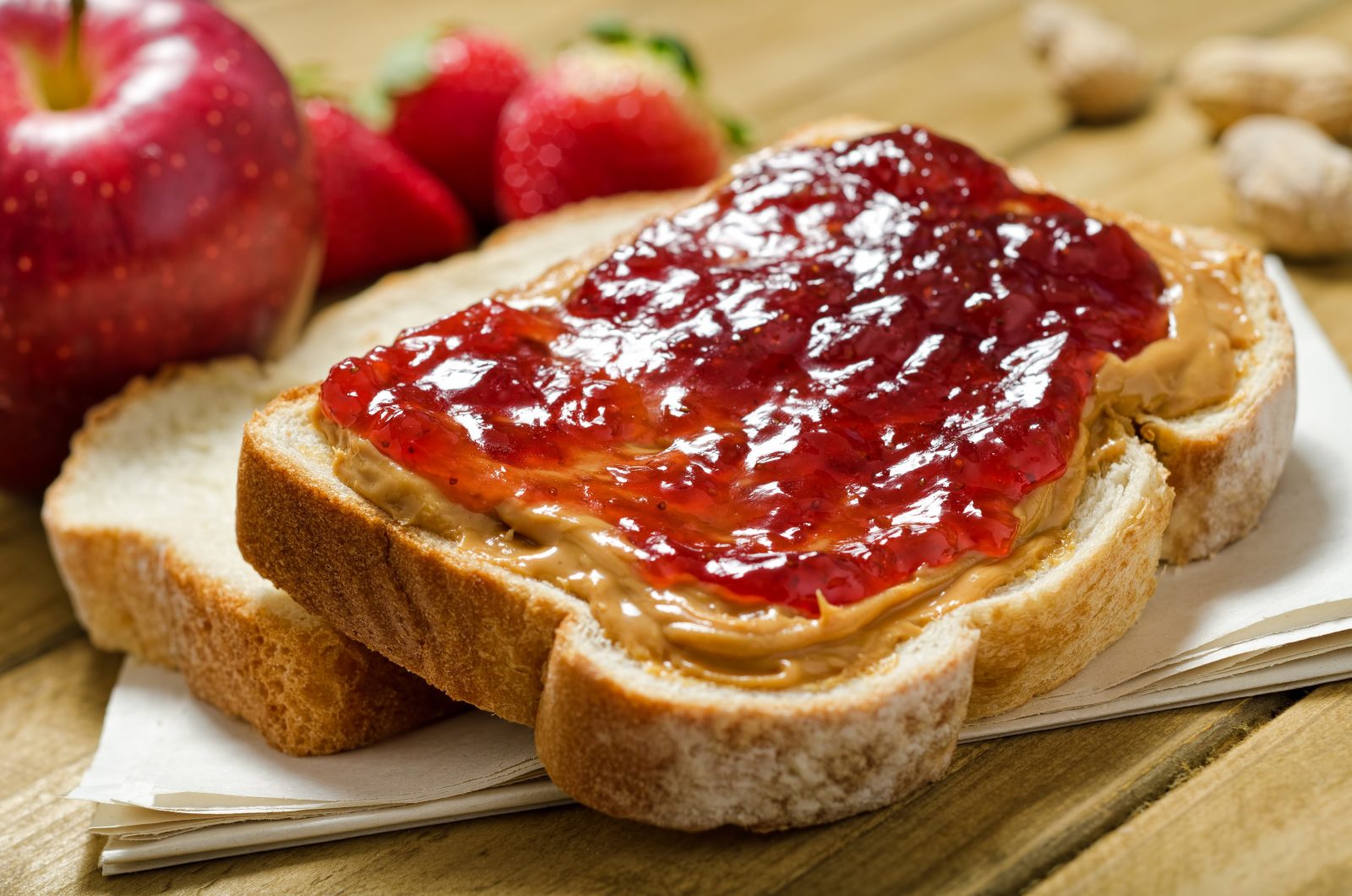 The Food Combos You Love and Hate Will Reveal Your Mental Age Peanut butter and jelly sandwich