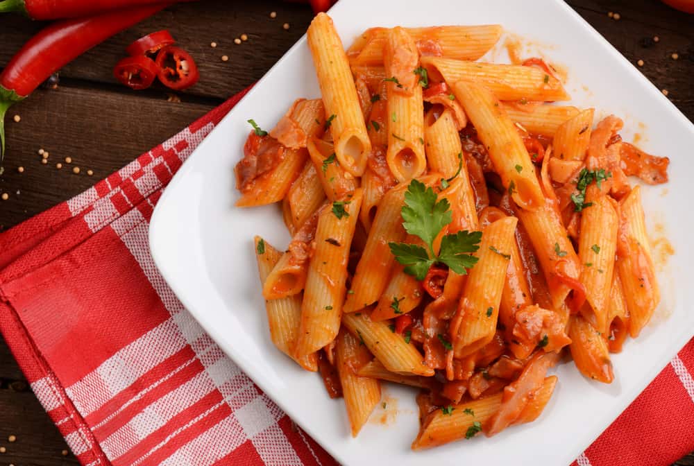 Eat Your Way Around the World and We’ll Figure Out What Your Age Is Pasta penne Arrabiata