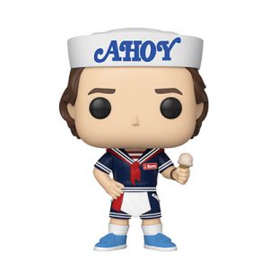 🍨 Order a Mega Sundae at Scoops Ahoy and We’ll Reveal Which “Stranger Things” Character You Are Steve with ice cream figurine