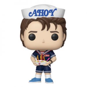 🍨 Order a Mega Sundae at Scoops Ahoy and We’ll Reveal Which “Stranger Things” Character You Are Steve with sundae figurine