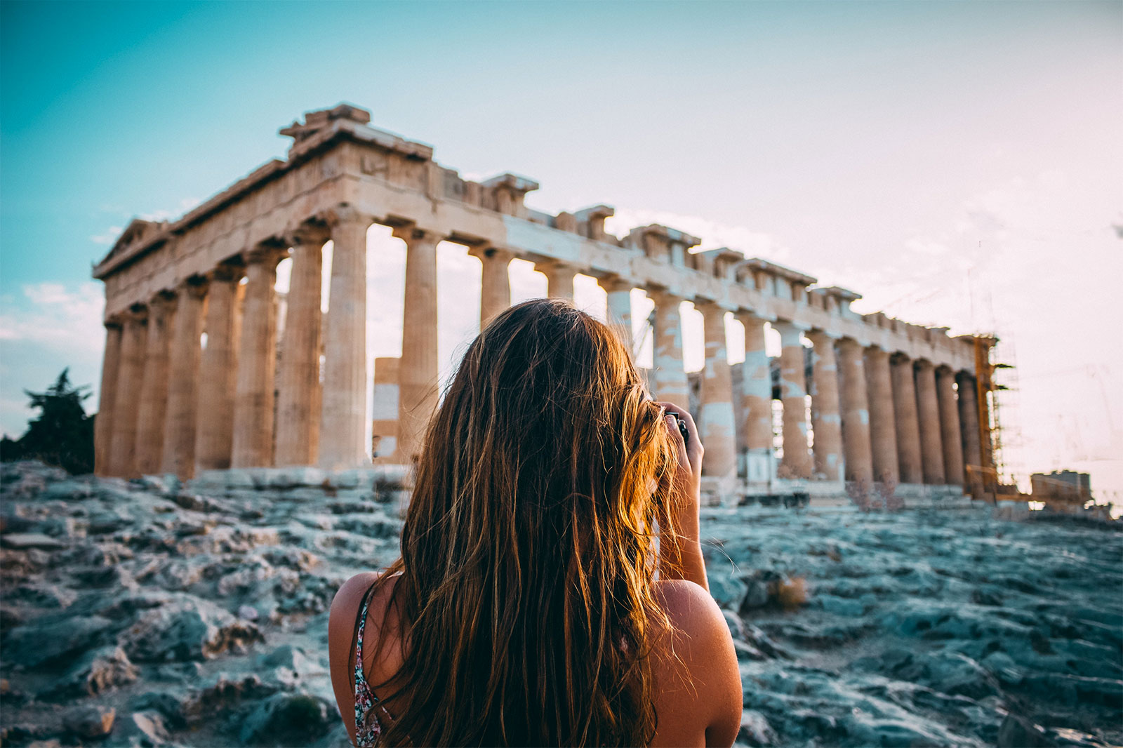 Can You Pass This Impossible Geography Quiz? Woman Traveling Tourist At Parthenon, Athens, Greece
