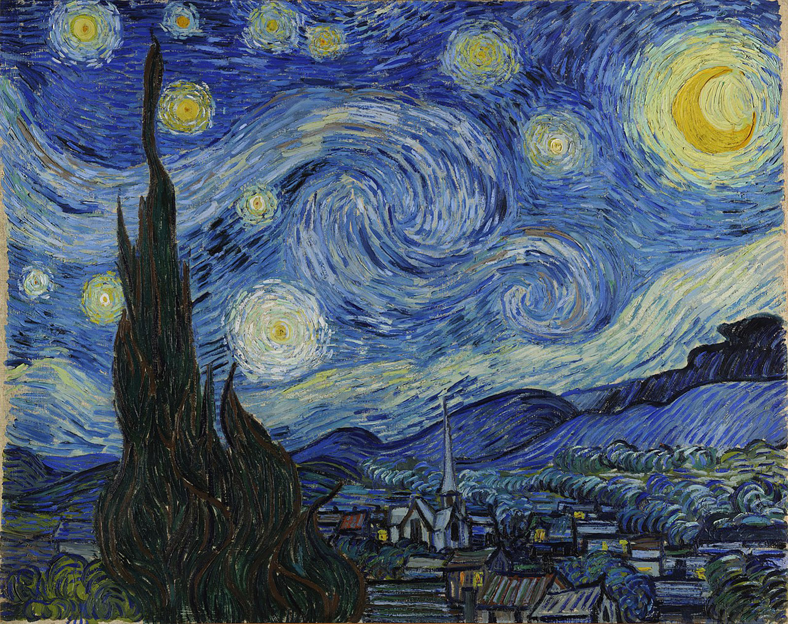 Can You Match These Famous Paintings to Their Legendary Creators? The Starry Night Painting By Vincent Van Gogh