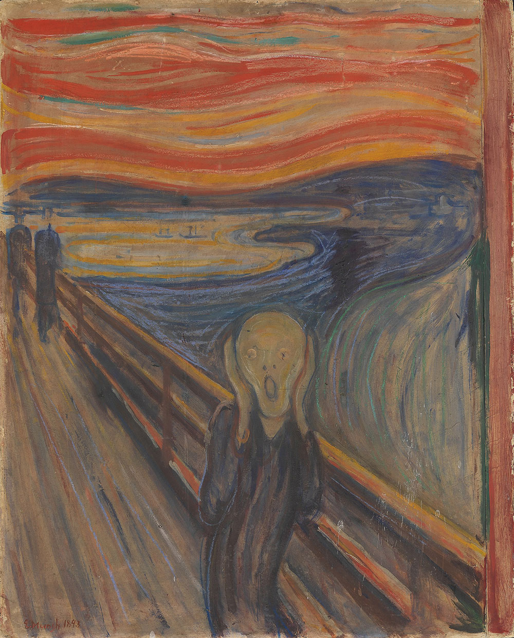 I'm Sure You Can't Match 14 of Paintings to the Artist Quiz The Scream painting by Edvard Munch