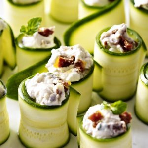 Host a Celeb Dinner Party and We’ll Guess Your Zodiac Sign Zucchini and goat cheese