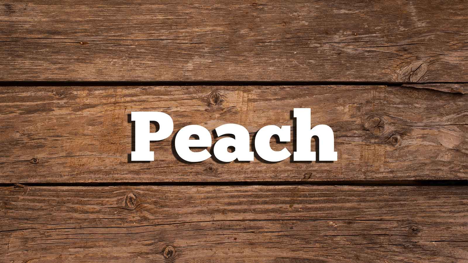 Text Peach