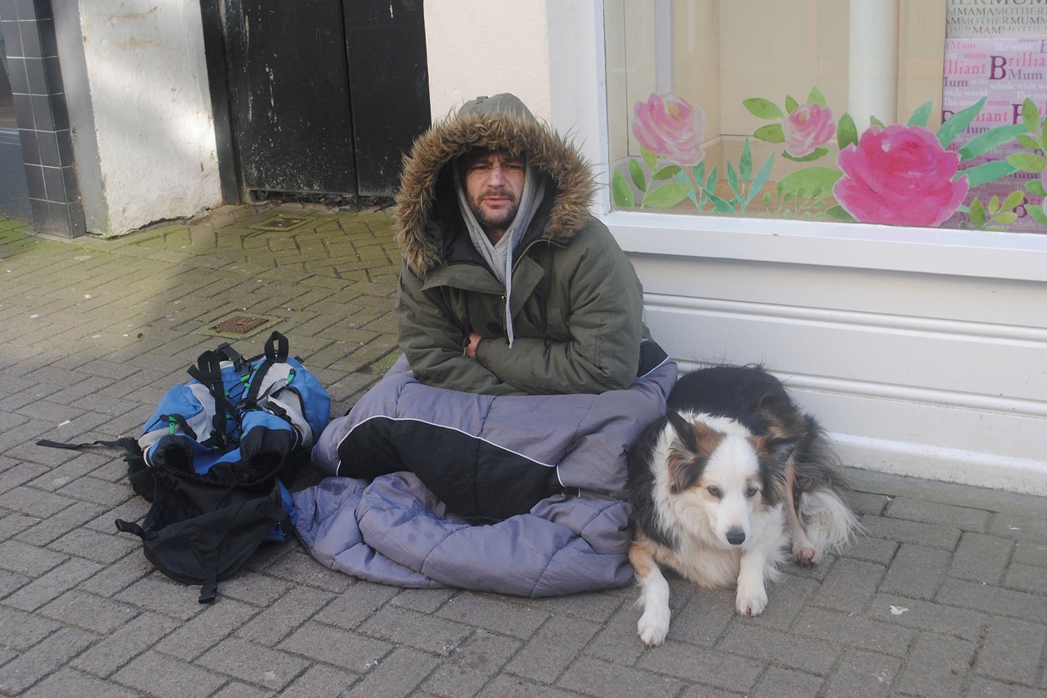 person experiencing homelessness