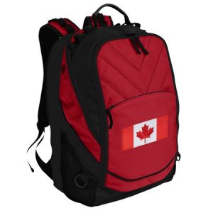 🍁 What % Canadian Are You? Quiz A person who bought a backpack with a Canadian flag on it