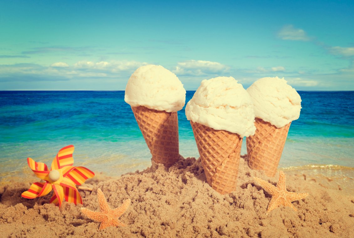 🍦 Do You Actually Prefer Ice Cream or Men? Vanilla Ice Cream On Beach