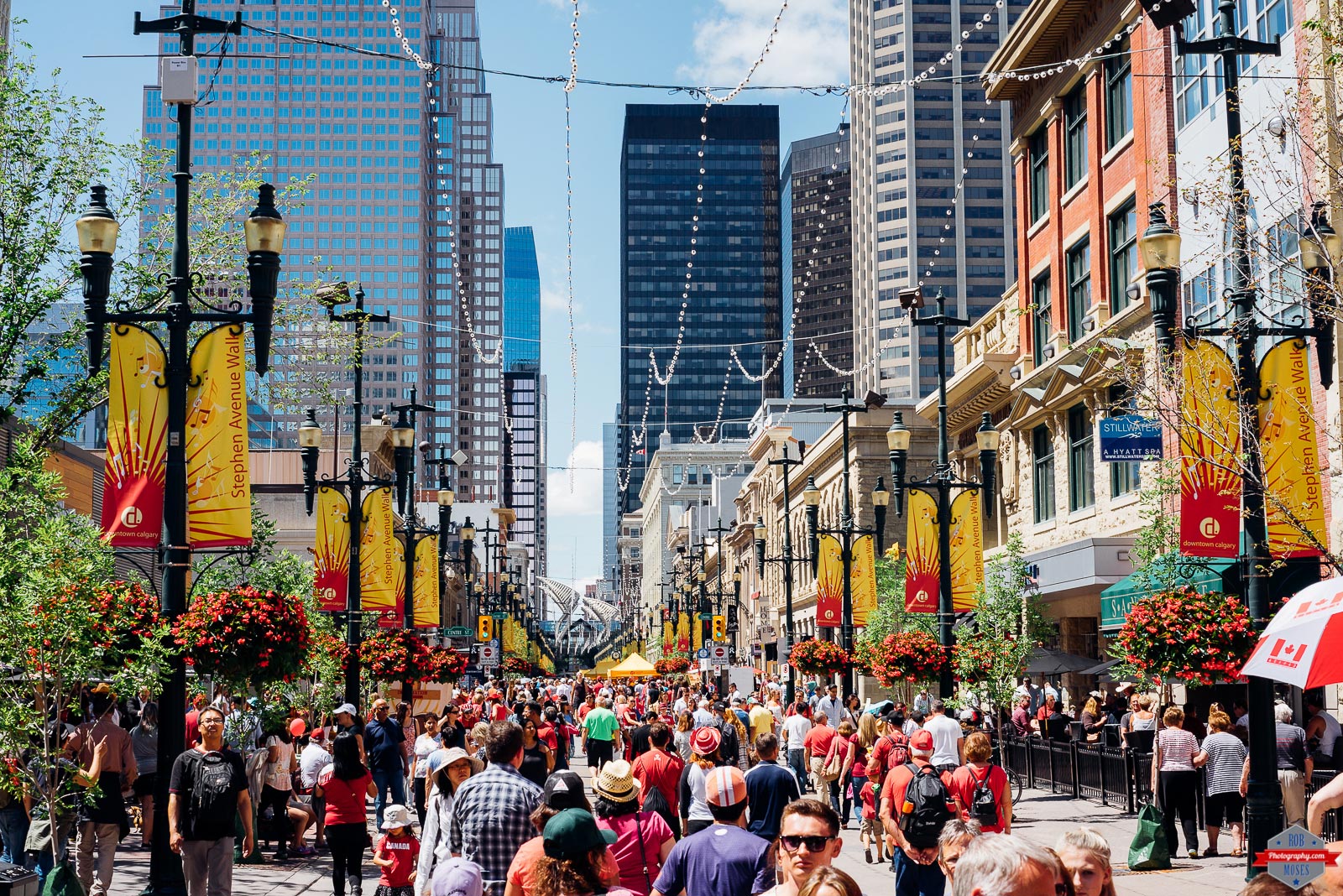 Crowded City Street