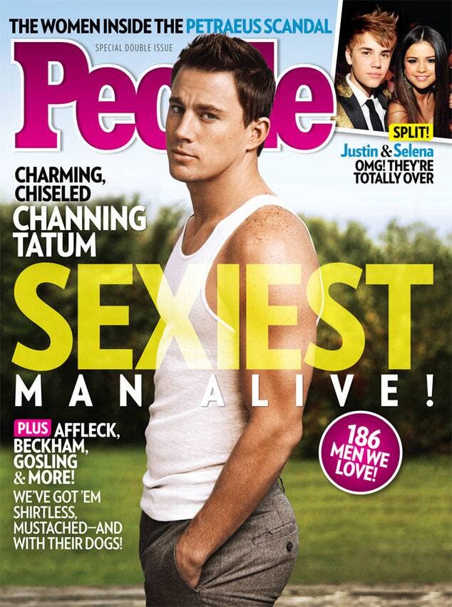 Rate People Magazine’s Sexiest Men Alive and We’ll Guess the Decade You Were Born People Magazine Channing Tatum (2012)