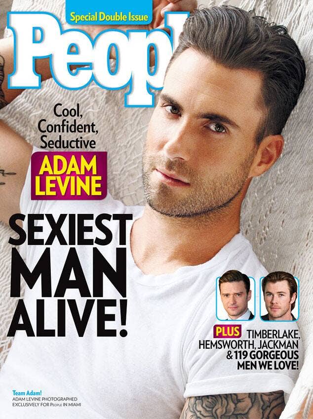 Rate People Magazine’s Sexiest Men Alive and We’ll Guess the Decade You Were Born People Magazine Adam Levine (2013)