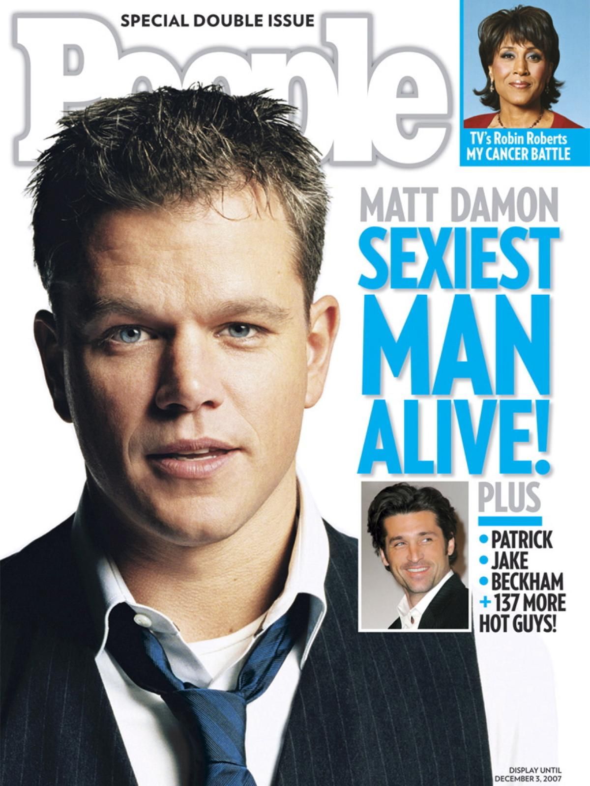 Rate People Magazine’s Sexiest Men Alive and We’ll Guess the Decade You Were Born People Magazine Matt Damon (2007)