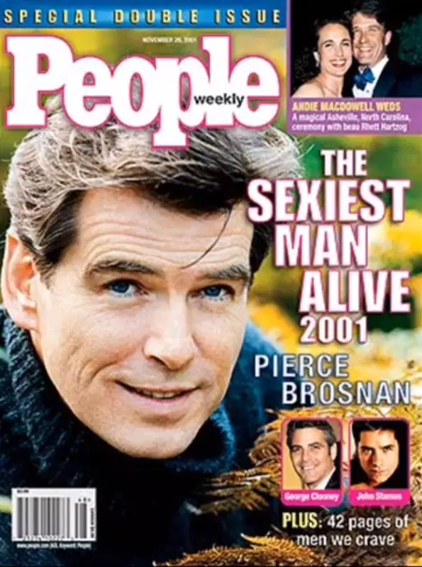 Rate People Magazine’s Sexiest Men Alive and We’ll Guess the Decade You Were Born People Magazine Pierce Brosnan (2001)