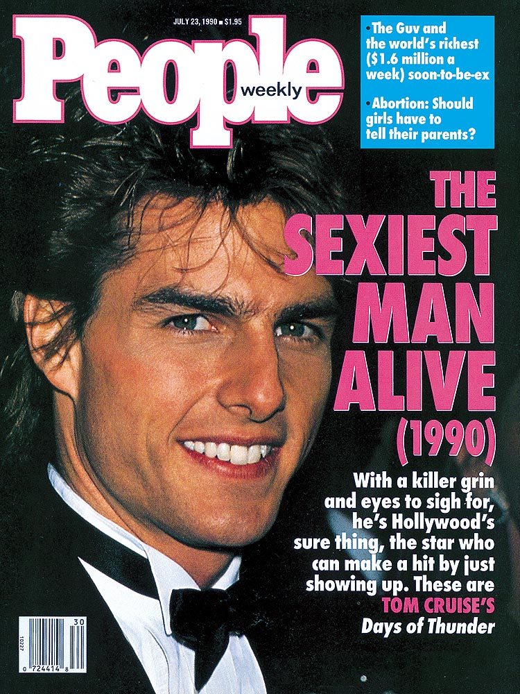 Rate People Magazine’s Sexiest Men Alive and We’ll Guess the Decade You Were Born People Magazine Tom Cruise (1990)