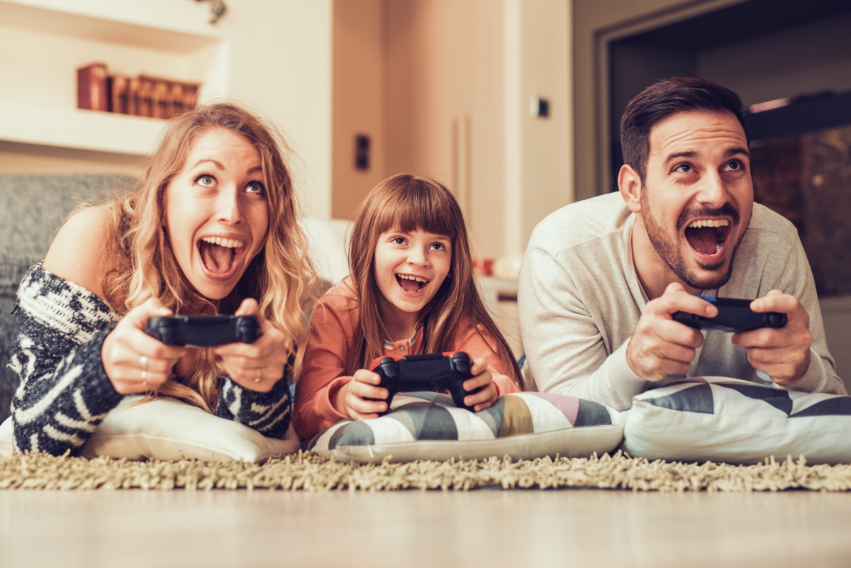Are You More of a Baby Boomer or a Millennial? Family Playing Video Games