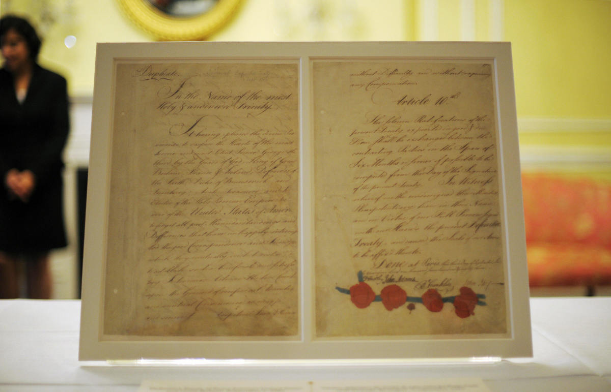So You Think You’re Great at General Knowledge, Eh? Prove It With This Quiz The Treaty Of Paris Is Seen On Display D