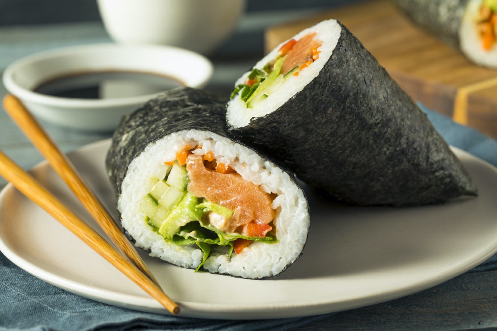 🌈 I Know Your Age by the Number of Trendy Foods You’ve Tried Salmon Sushi Burrito