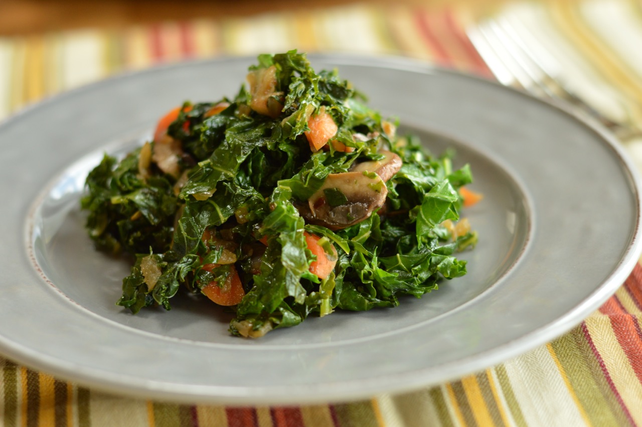 Picky Eater List Kale with Mushrooms
