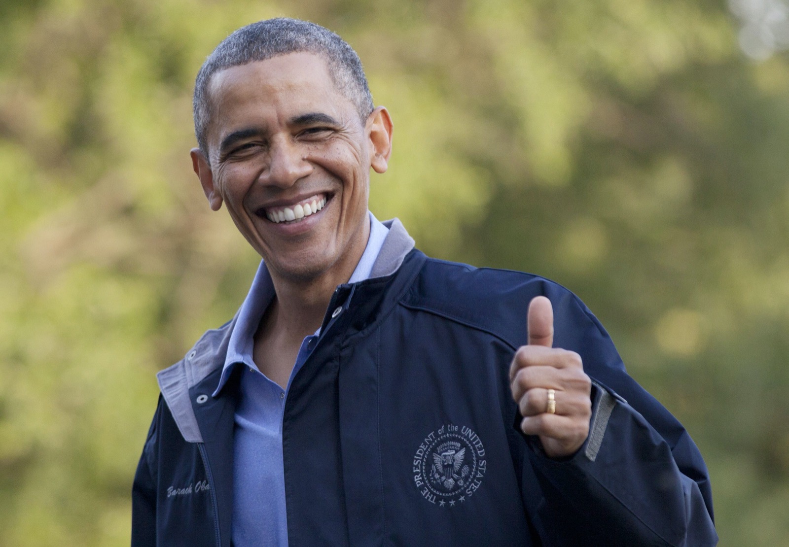 This Random Knowledge Quiz Keeps Getting Harder. Can You Get 10? Barack Obama Thumbs Up