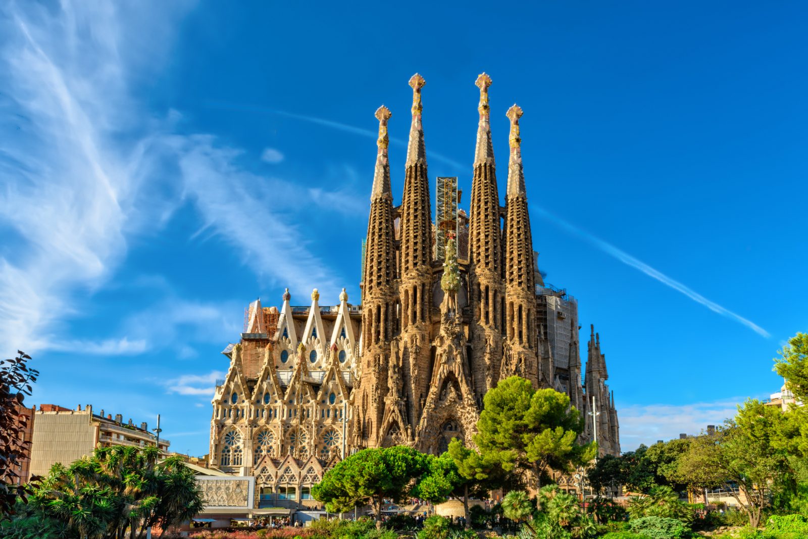 Second Largest Cities La Sagrada Familia in Barcelona, Spain