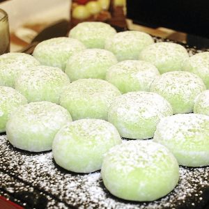 Adventurous World Dessert Buffet Quiz Mochi (Japanese glutinous rice cake)