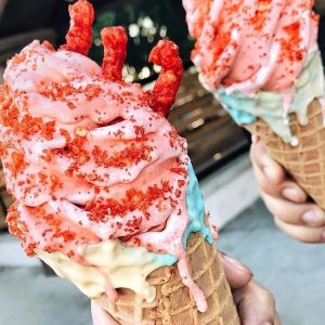 Fall-colored Food Quiz Flamin\' Hot Cheetos ice cream