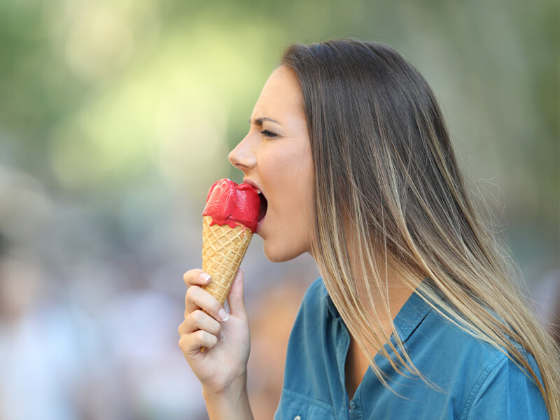 Have Fun Choosing 🍦 Cold Desserts to Find Out 🥶 What % Cold-Hearted You Are Woman Dislikes Eating Ice Cream brain freeze