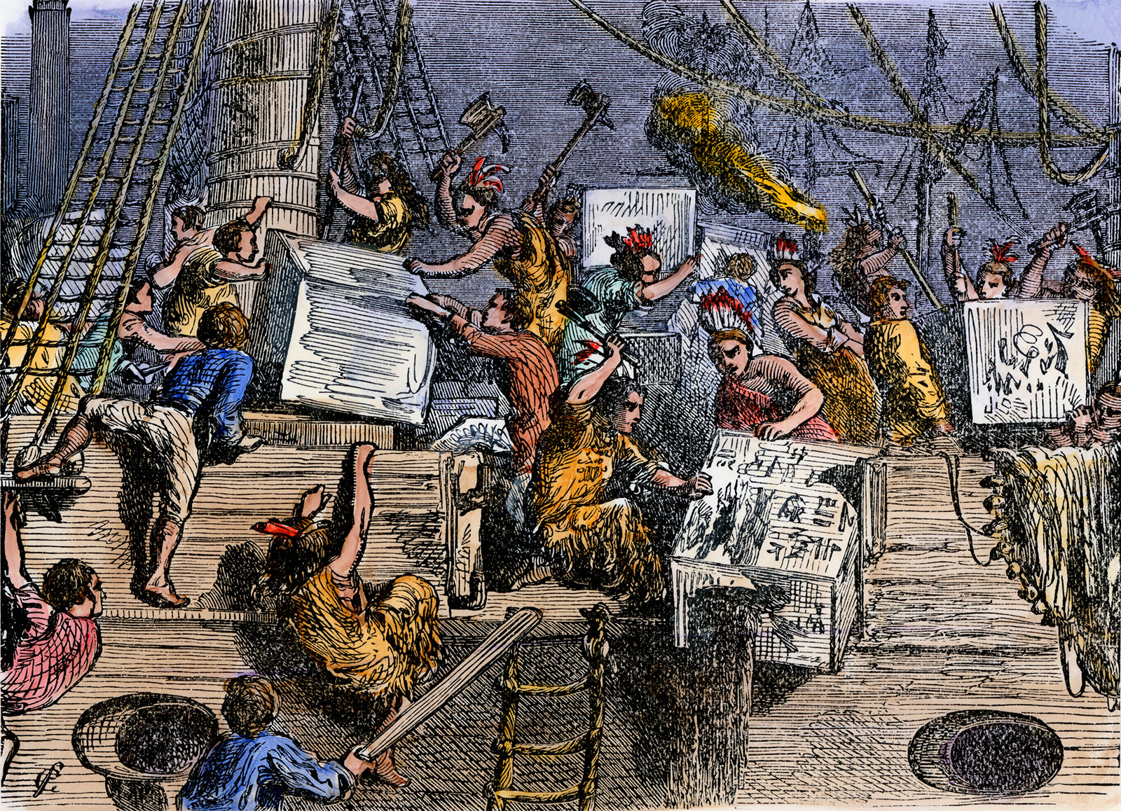 Let’s See If You Know Enough to Get 20/25 on This Mixed Knowledge Quiz Boston Tea Party Harbor Dec 16 1773