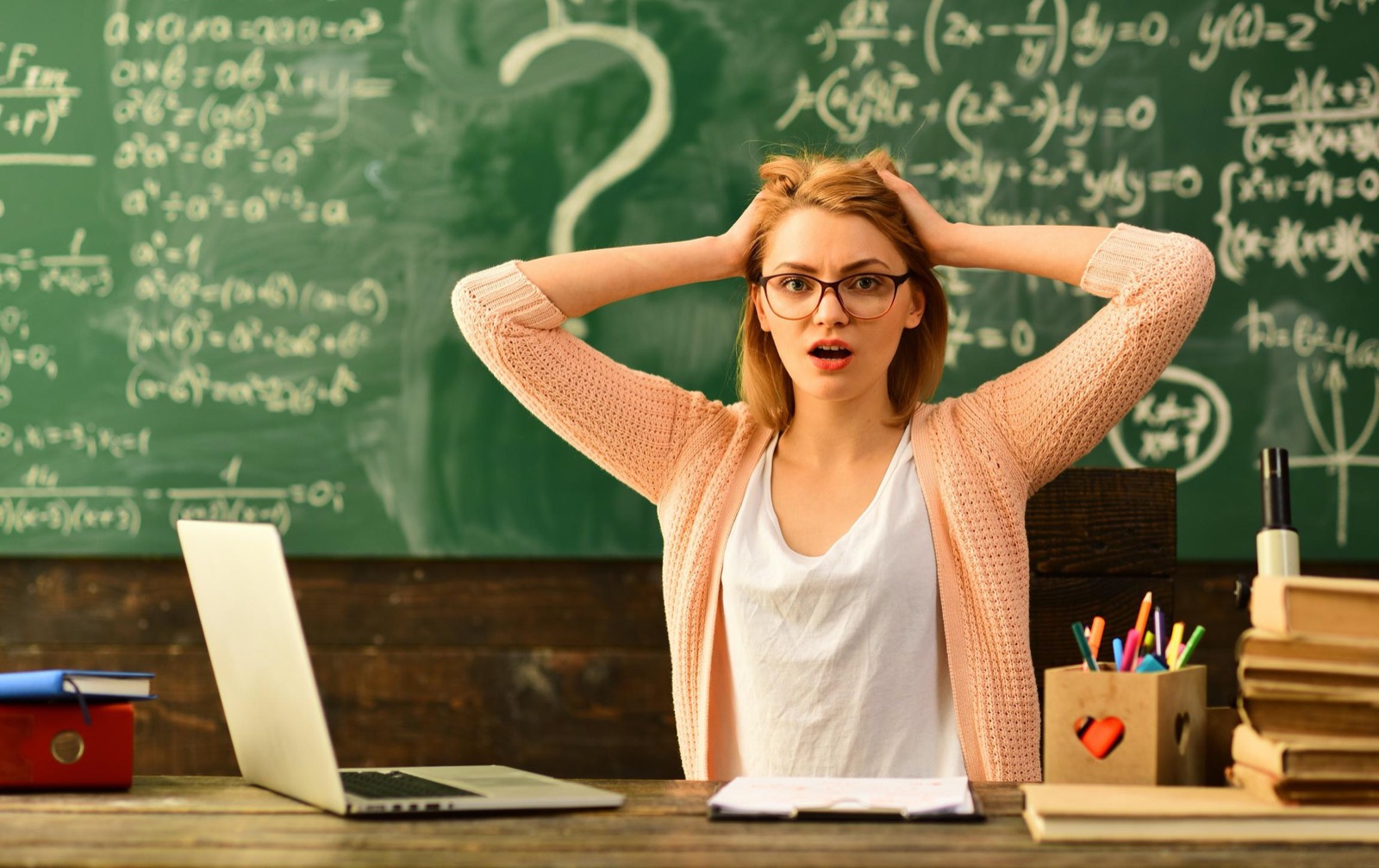 Is Your Vocabulary Better Than the Average Person? Frustrated stressed teacher fail